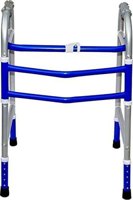 kgn surgical Light Weight Height Adjustable Foldable Walker ( WS 67) for Men Women Adults Walking Stick