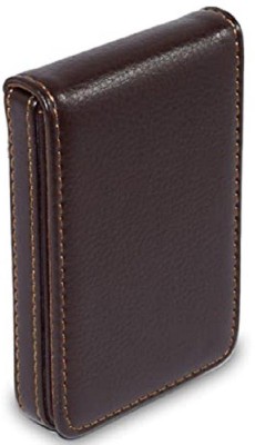 Classic World Men & Women Maroon Artificial Leather Card Holder(15 Card Slots)