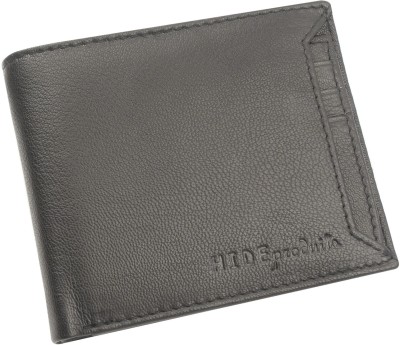 HIDE PRODUITS Men Black Genuine Leather Wallet(17 Card Slots)