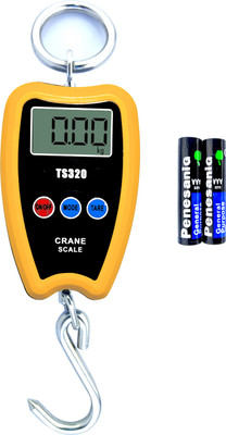NIBBIN 200 kg Capacity Digital Mini Crane Hanging Luggage Scale with Metal Hook Weighing Scale(Yellow)