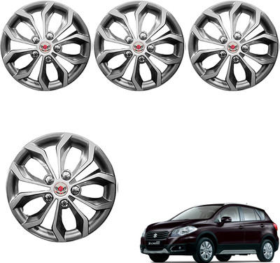 CuboDePlato Wc_visnSlvr_15In_S_Cross Wheel Cover For Maruti S-Cross(5.9 inch)
