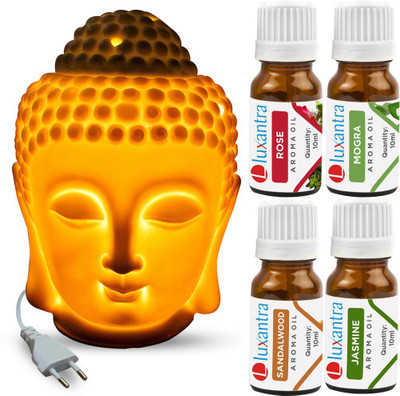 Luxantra Mogra, Rose, Jasmine, Sandalwood Diffuser Set LX-RS-MOG-SW-JAS_ELEBUDDHA(5 x 8 ml)