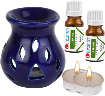 Luxantra Jasmine Diffuser Set LX-CerDiff_2TL_2JAS_BLUE(5 x 4 ml)