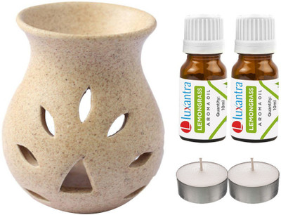 Luxantra Lemongrass Diffuser Set LX-GrainDiff-2LG-2TL(5 x 4 ml)