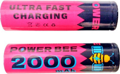 kp Flat Head : POWER BEE 2000mAh 3.7V Ultra fast charging  (Pack of 2)  Battery(Pack of 2)