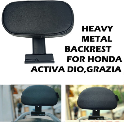 Znee Smart NEW DESIGN BACKREST FOR HONDA SCOOTY Bike Headlight Grill(Black)