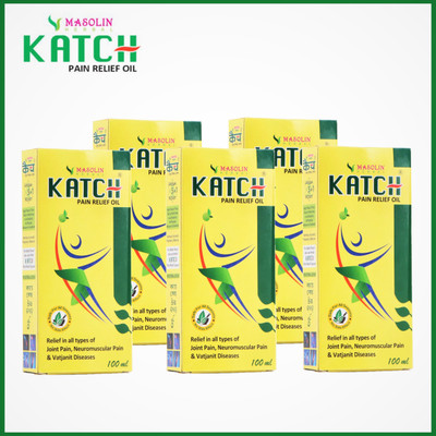 masolin KATCH AYURVEDIC BODY PAIN OIL 100ML FOR ARTHRITIS - PACK OF 5 Liquid(5 x 100 ml)