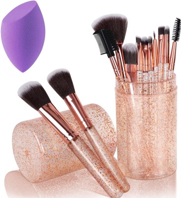 lakyou Glow Makeup Brush Sets - 12 Pcs Makeup Brushes Blender(Pack of 13)