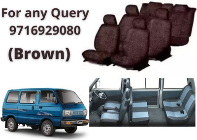 Chiefride Cotton Car Seat Cover For Maruti Omni(Fixed Head Rest, 8 Seater)