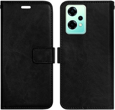 Realgo Flip Cover for Oneplus Nord CE 2 Lite 5G(Black, Pack of: 1)