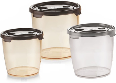 Moltres Plastic Utility Container  - 1250 ml, 750 ml, 450 ml(Pack of 3, Multicolor)