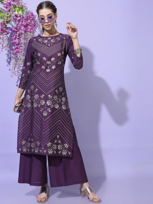 Vishudh Women Kurta Palazzo Set