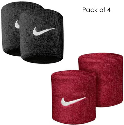 GENXTRA Red & Black best quality wrist band (pack of 4) Fitness Band(Red, Black, Pack of 4)