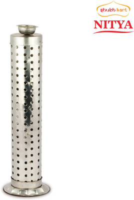 Shubhkart Steel Incense Holder Set(Silver)