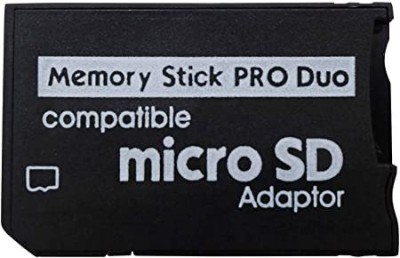 TECHGEAR Memory Stick Adapter Micro SD to Memory Stick PRO Duo Card for PSP Play station Memory Stick Adapter Micro SD to Memory Stick PRO Duo Card for PSP Play station pro duo Internal Modem(100 kbps)