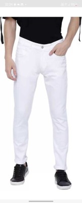 FLAYING Slim Men White Jeans