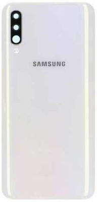 SPAREWARE Samsung Samsung Galaxy A50s : Black (WITH ALL BRAND LOGO & CAMERA GLASS LENS FITTING) Back Panel(White)