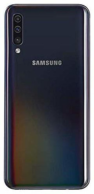 SPAREWARE Samsung A50s : Black (WITH ALL BRAND LOGO & CAMERA GLASS LENS FITTING) Back Panel(Black)