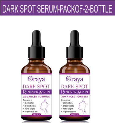 Oraya Dark Spot Remover Serum| Brightening & Lightening | Pimple Marks-30ML-2-Bottle-(60 ml)