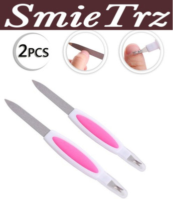 SMIETRZ Double Sided Nail Shaper Nail File Buffer Cosmetic Tool(Set of 2)
