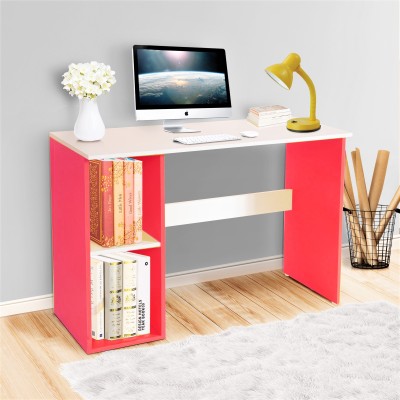 Torche Scholar study table ,desktop table,office table Solid Wood Study Table(Free Standing, Finish Color - red and white, DIY(Do-It-Yourself))