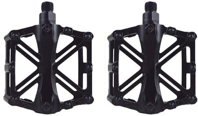 Venues Aluminium Alloy MTB Cycle Road Bicycle Flat Pedals Pedal(Black)