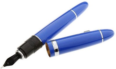 Haimac Jinhao 159H General Blue Fountain Pen Medium Nib Silvery Clip Fountain Pen(Ink Color - Blue)