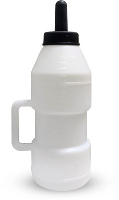 Caneuf Milk Feeding Bottle for Calf with Nipple, Calf Feeding Bottle White, 2.5L - 2500 ml(White)