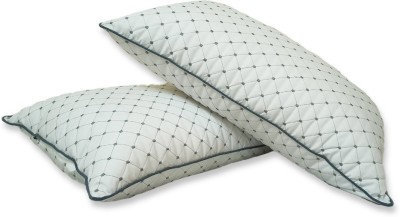 YORA HomeStyle Comfort Microfibre Polka Sleeping Pillow Pack of 2(White, Grey)