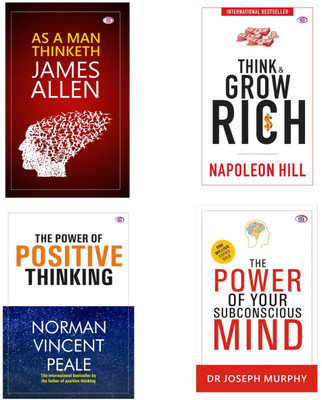 Combo Set Of 4 Books Self Help Think & Grow Rich + The Power Of Your Subconscious Mind + The Power Of Positive Thinking+ As A Man Thinketh Enlish Edition Pepar Back(Pepar Back, Norman Vincent Pleale, Dr.Joseph Murphy, Nepoleon Hill) Combo Set Of 4 Books Self Help Think & Grow Rich + The Power Of Your Subconscious Mind + The Power Of Positive Thinking+ As A Man Thinketh Enlish Edition Pepar Back(Pepar Back, Norman Vincent Pleale, Dr.Joseph Murphy, Nepoleon Hill)