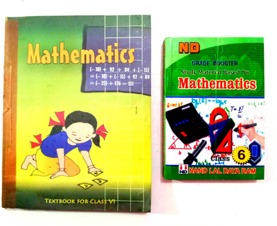 NCERT Text Book For 6th Class Mathematics+ND Ncert Fully Solution Mathematics For 6th Class (English Medium) NCERT Syllabus (Kunji) Combo Pack(Paperback, NCERT)