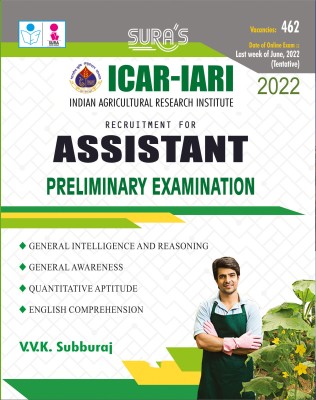 SURA`S ICAR-IARI Assistant Preliminary Exam Book Latest Edition(Paperback, VVK SUBBURAJ)