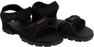 BRUTON Men Black Sandals