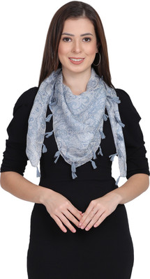 Cashmere Craft Floral Print Silk Women Fancy Scarf