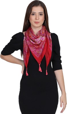 Cashmere Craft Floral Print Silk Women Fancy Scarf