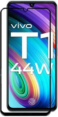Caseline Edge To Edge Tempered Glass for vivo T1 44W, Vivo T1 44W, VIVO T1 44W(Pack of 1)