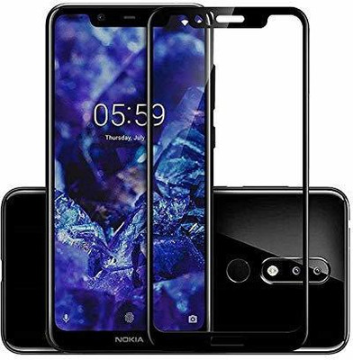 VISHZONE Edge To Edge Tempered Glass for Nokia 5.1 Plus(Pack of 1)