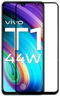 Caseline Edge To Edge Tempered Glass for vivo T1 44W, Vivo T1 44W, VIVO T1 44W(Pack of 1)