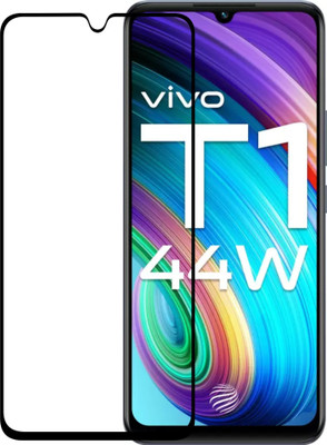 Vatsin Edge To Edge Tempered Glass for Vivo T1 44w(Pack of 1)