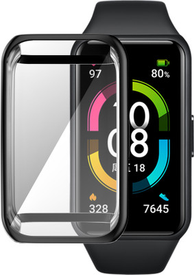 CallSmith Front and Back Screen Guard for Huawei Band 6 / Honor 6 TPU Soft Protective Case With Silicon Screen Protector(Pack of 1)