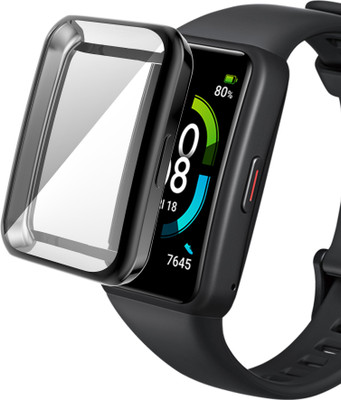 VOLMERE Front and Back Screen Guard for TPU Soft Protective Case For Huawei Band 6 / Honor 6 Watch Cover Full Screen Protector Shell Plating Bumper(Pack of 1)