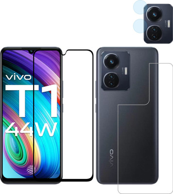 Vatsin Front and Back Tempered Glass for Vivo T1 44w(Pack of 3)
