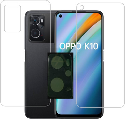 LOWCOST ASM Front and Back Tempered Glass for OPPO K10(Pack of 3)