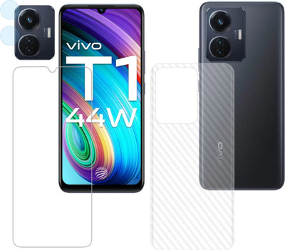 Vatsin Front and Back Tempered Glass for Vivo T1 44w(Pack of 3)