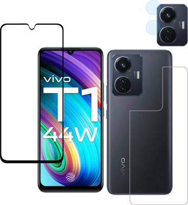 Vatsin Front and Back Tempered Glass for Vivo T1 44w(Pack of 3)