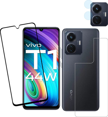 Vatsin Front and Back Tempered Glass for Vivo T1 44w(Pack of 3)