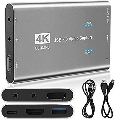 Etzin Video Capture Card - HDMI Game Capture Card USB 3.0 Media Streaming Device(Black)