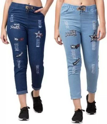 ZODIO Slim Girls Blue Jeans(Pack of 2)