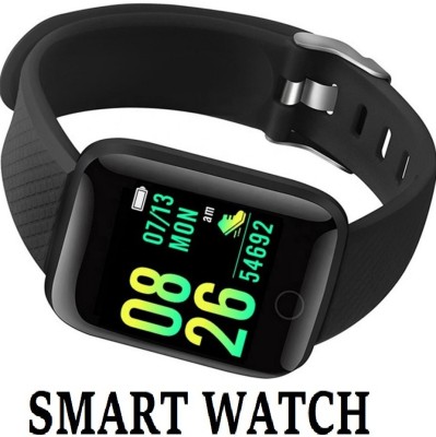 Ykarn Trades VI154_ID116 Plus Multi Watch Face, Step Count Smart Watch Black Only (Pack of 1)(Black Strap, Size : Free)