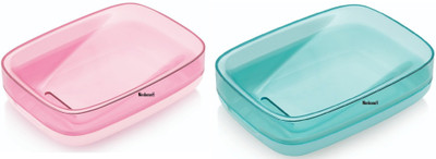 Nimbose Plastic Bathroom Soap Holder Case Box(Multicolor)